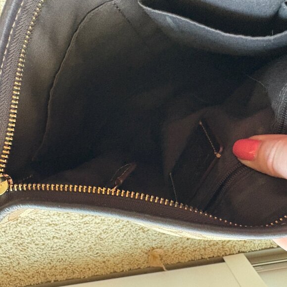 Coach Tan Signature Shoulder/Cross body Bag - Picture 5 of 7